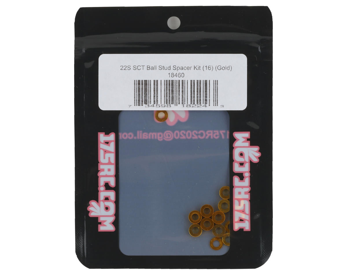 175RC Losi 22S SCT Ball Stud Spacer Kit (Gold) (16)