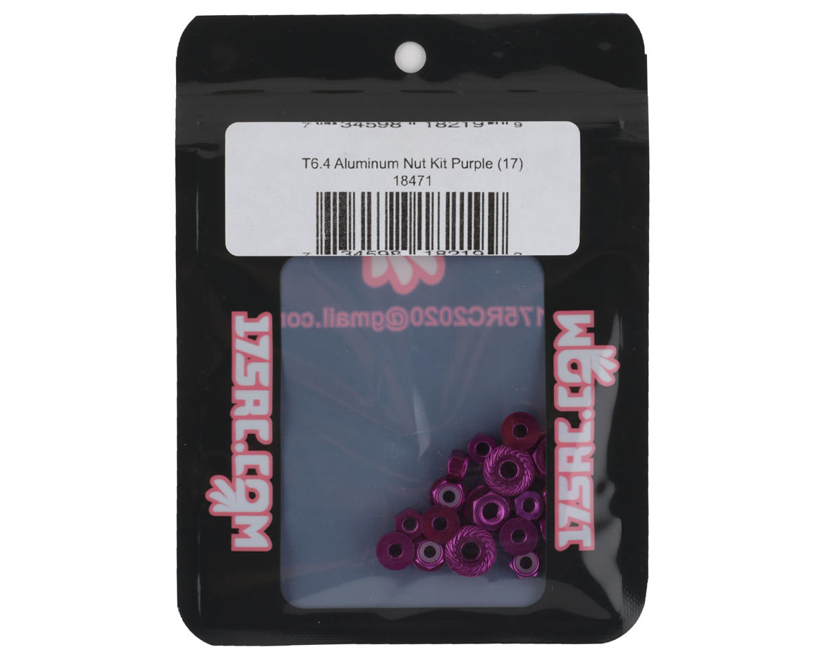 175RC T6.4 Aluminum Nut Kit (Purple) (17)