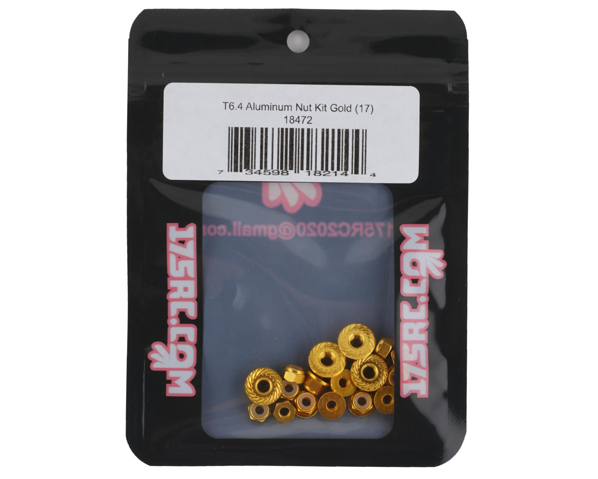 175RC T6.4 Aluminum Nut Kit (Gold) (17)