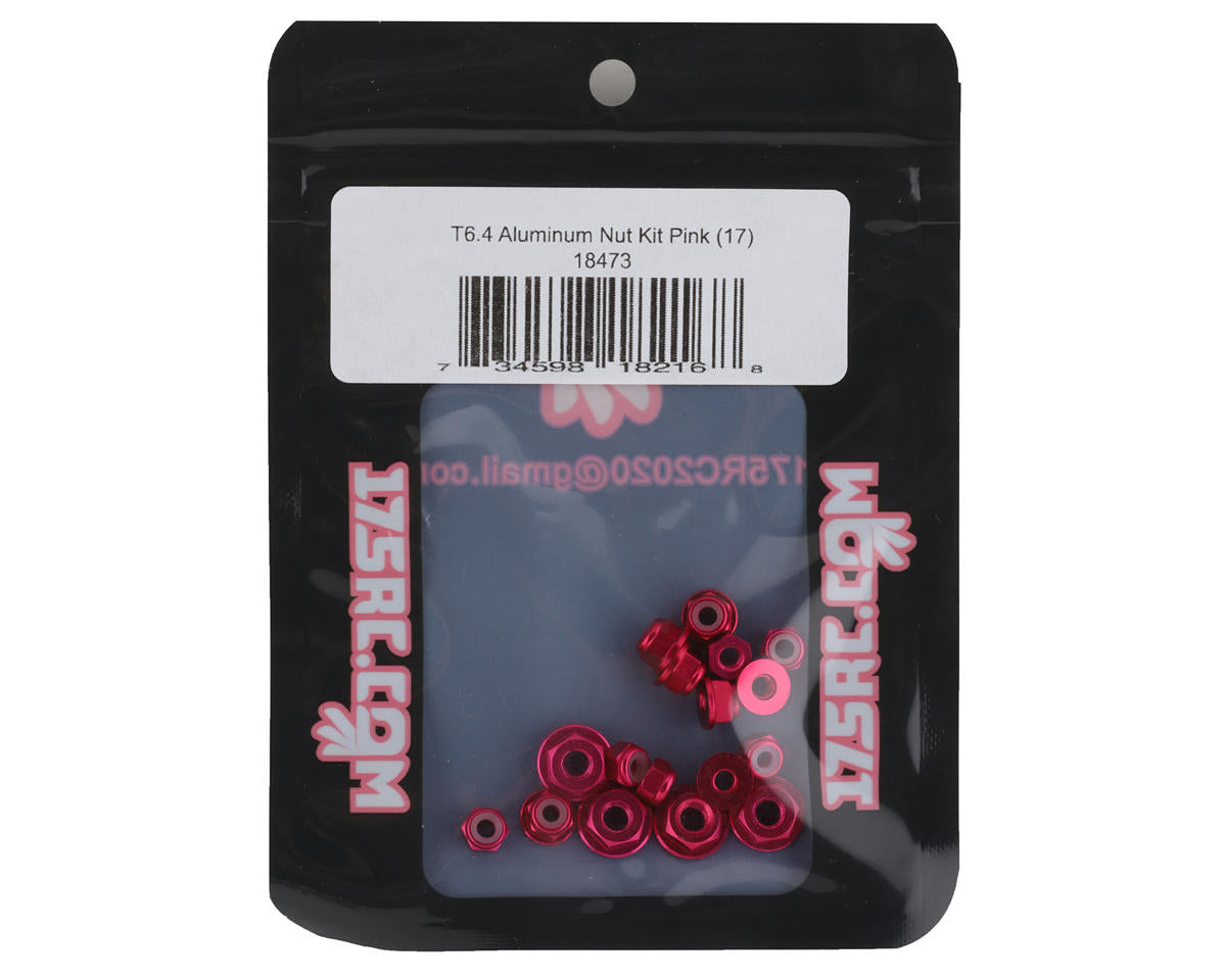175RC T6.4 Aluminum Nut Kit (Pink) (17)
