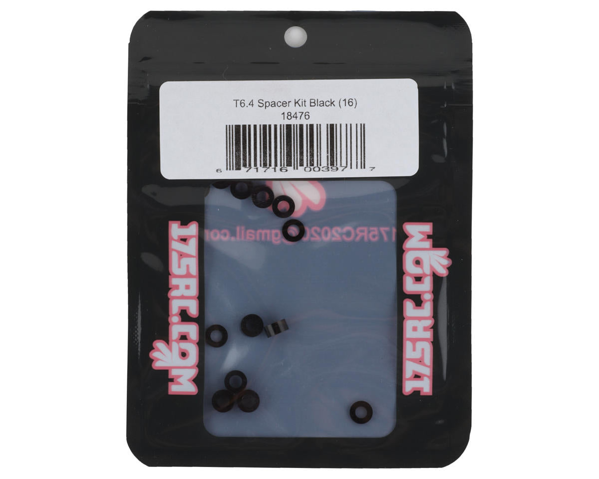 175RC T6.4 Spacer Kit (Black) (16)