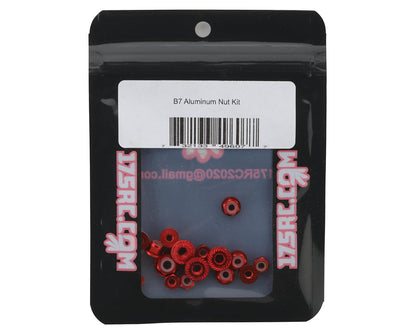 175RC RC10 B7 Aluminum Nuts Kit (Red)