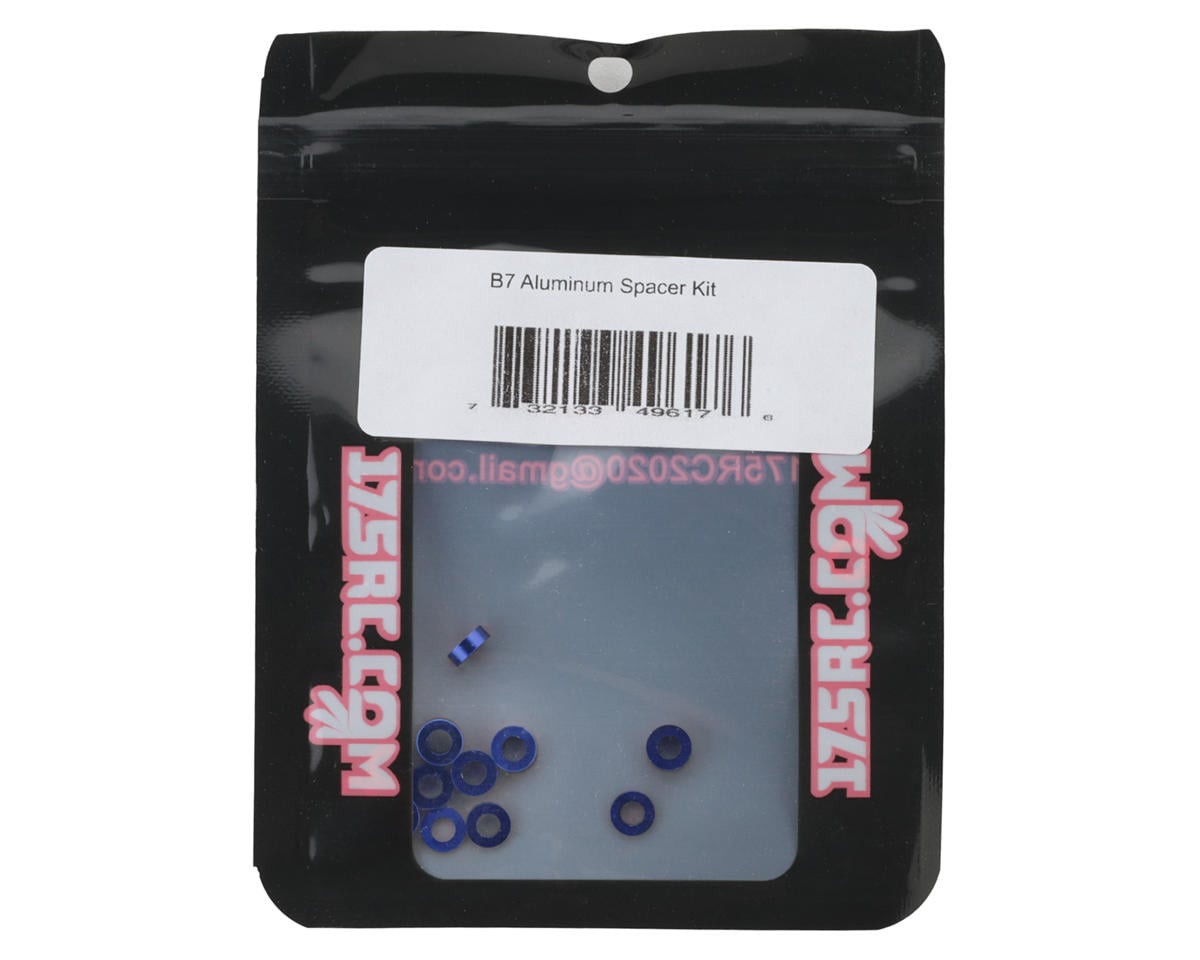 175RC RC10 B7 Aluminum Spacer Kit (Blue)