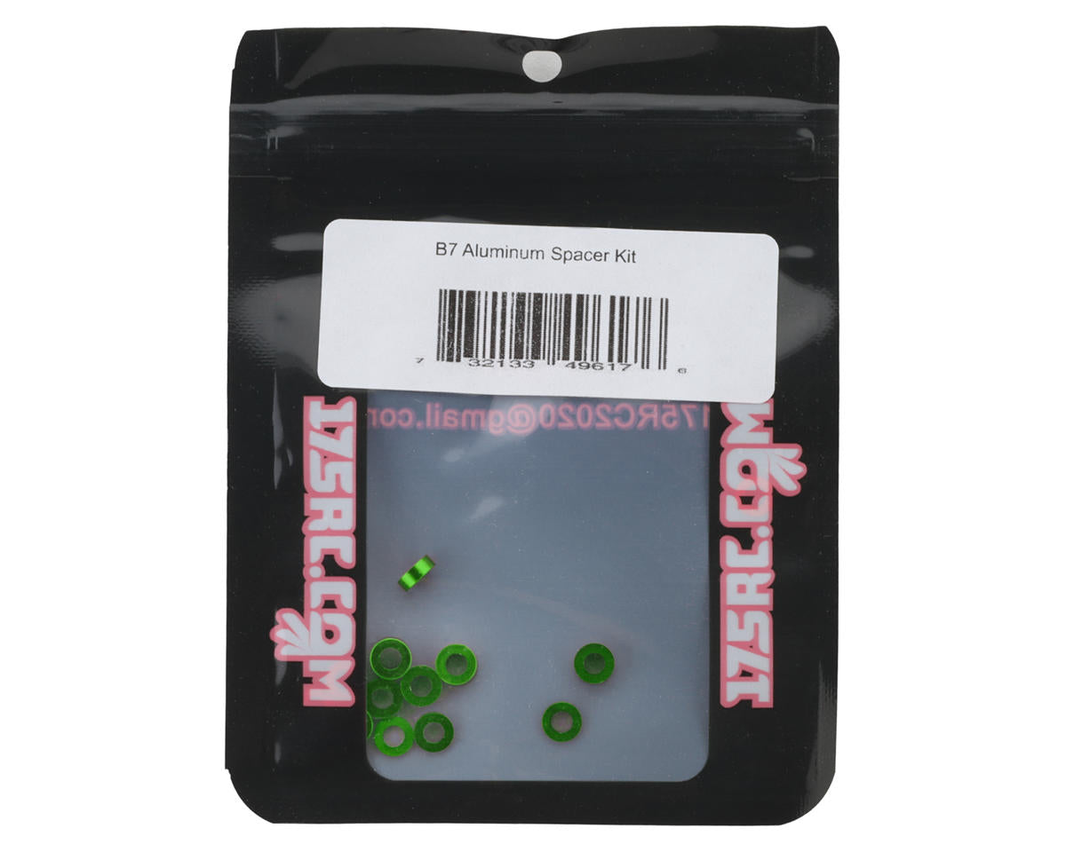 175RC RC10 B7 Aluminum Spacer Kit (Green)