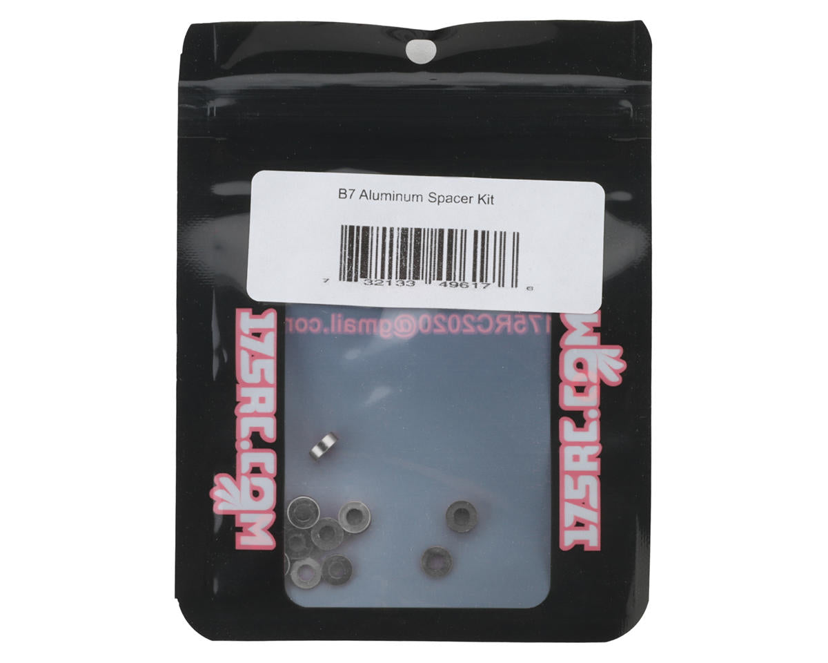 175RC RC10 B7 Aluminum Spacer Kit (Silver)