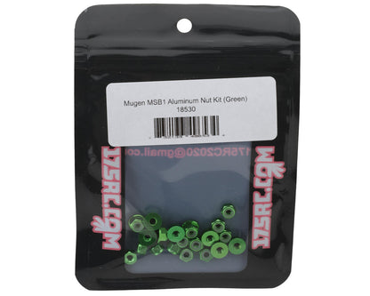 175RC Mugen MSB1 Aluminum Nut Kit (Green)