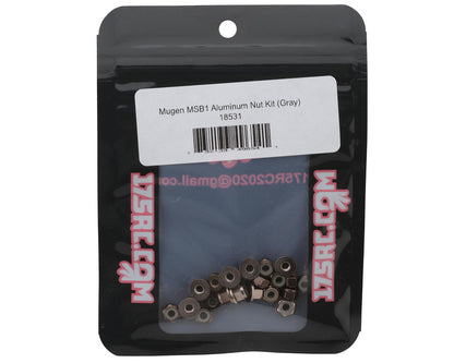 175RC Mugen MSB1 Aluminum Nut Kit (Gray)