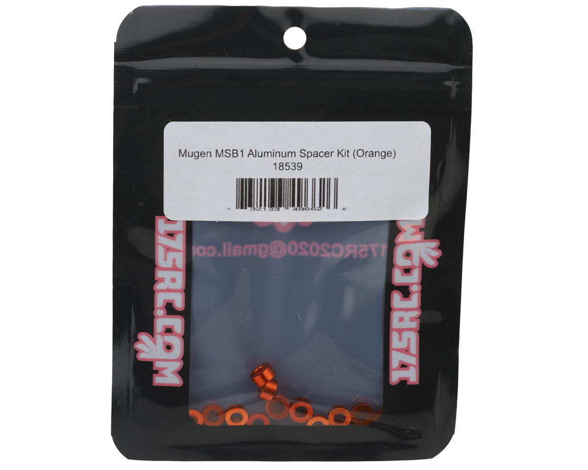 175RC Mugen MSB1 Aluminum Spacers Kit (Orange)
