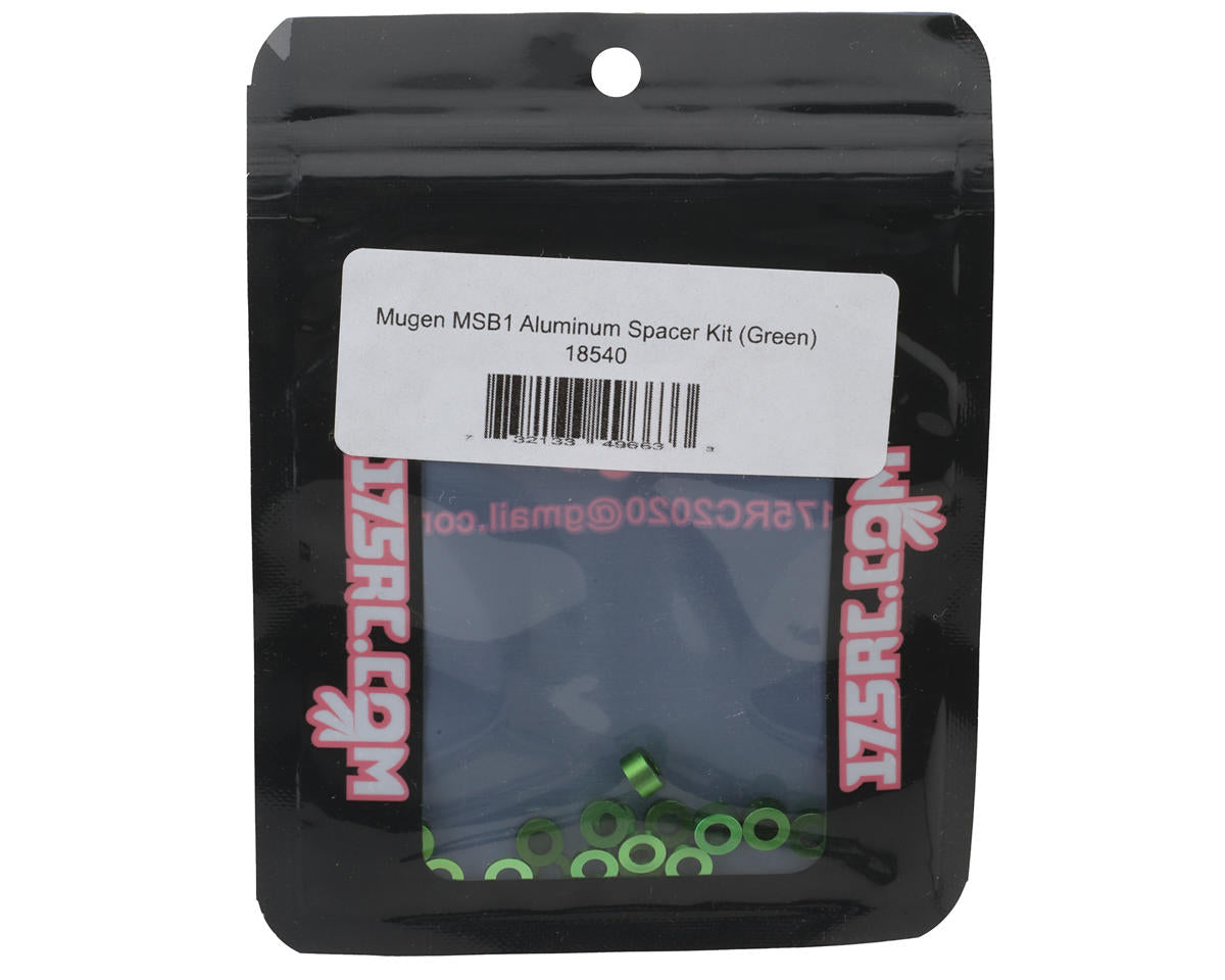 175RC Mugen MSB1 Aluminum Spacers Kit (Green)