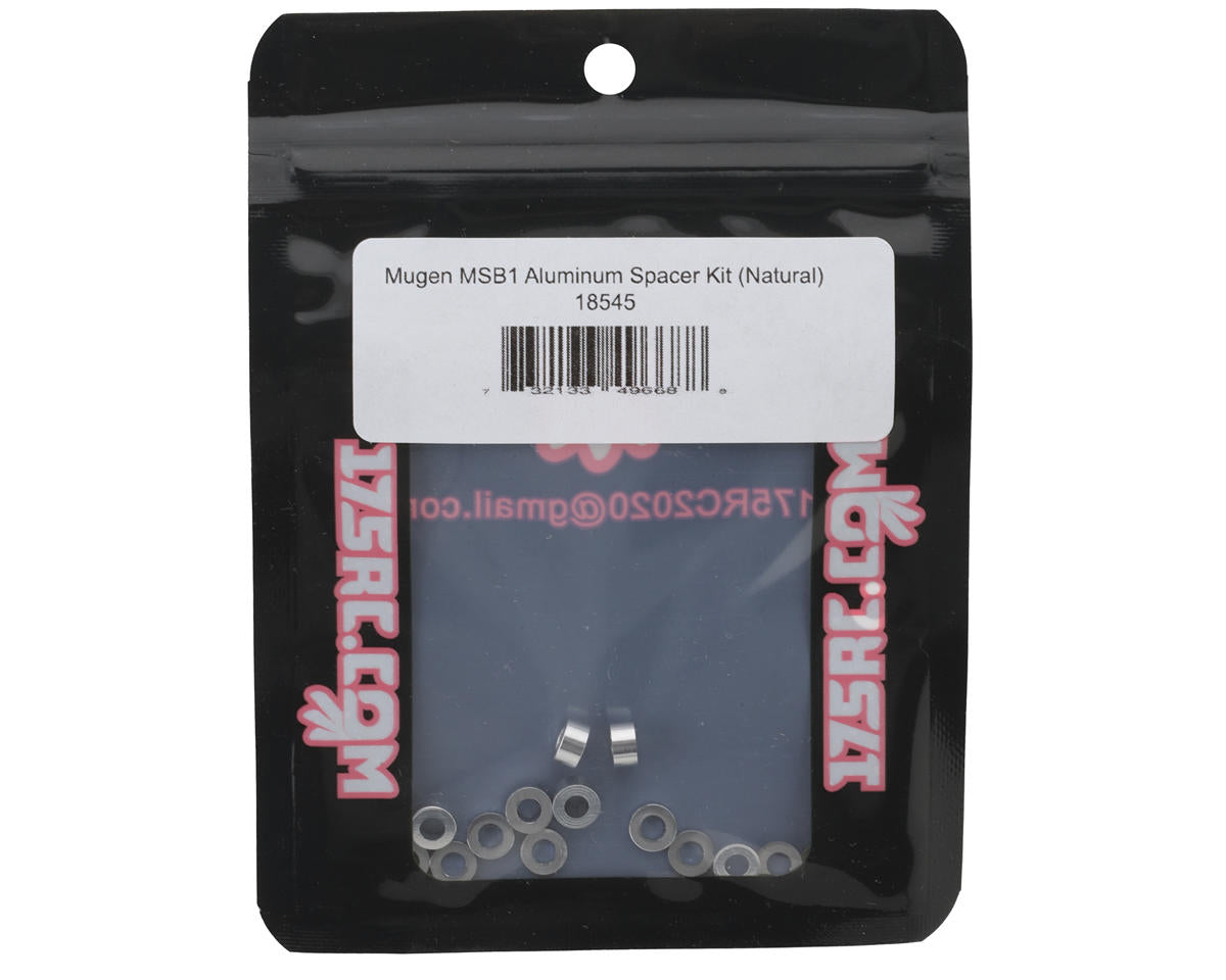 175RC Mugen MSB1 Aluminum Spacers Kit (Silver)