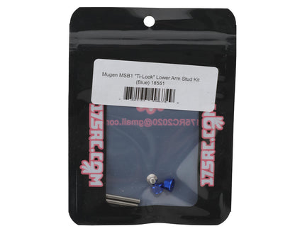 175RC Mugen MSB1 Stainless Steel "Ti-Look" Lower Arm Studs Set