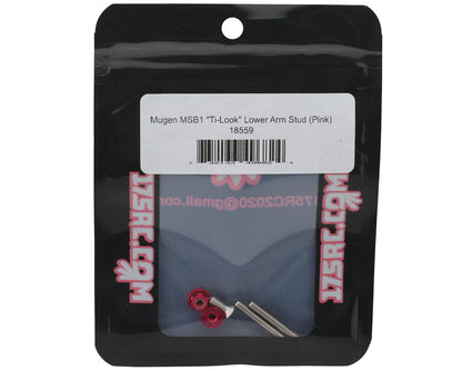 175RC Mugen MSB1 Stainless Steel "Ti-Look" Lower Arm Studs Set