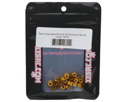 175RC Team Associated RC10B74.2D CE Aluminum Nuts Kit (Gold)