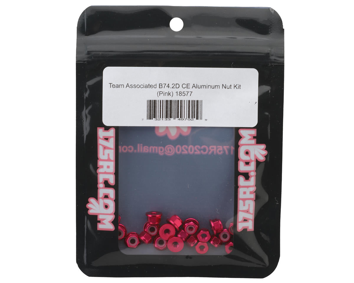 175RC Team Associated RC10B74.2D CE Aluminum Nuts Kit (Pink)