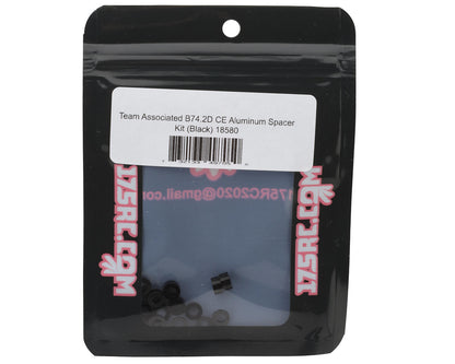 175RC Team Associated RC10B74.2D CE Aluminum Spacers Kit (Black)