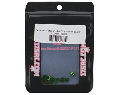 175RC Team Associated RC10B74.2D CE Aluminum Spacers Kit (Green)