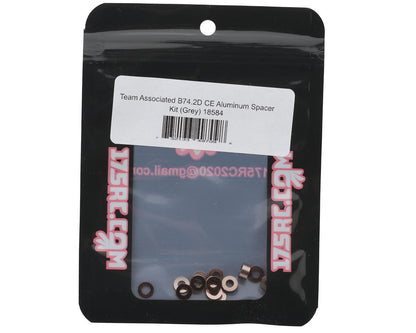 175RC Team Associated RC10B74.2D CE Aluminum Spacers Kit (Grey)