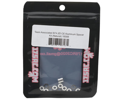 175RC Team Associated RC10B74.2D CE Aluminum Spacers Kit (Silver)
