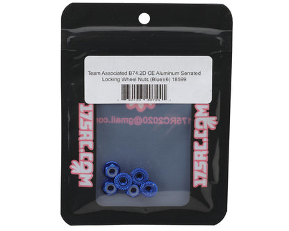 175RC Team Associated RC10B74.2D CE Aluminum Serrated Locking Wheel Nuts