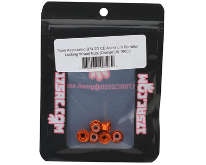 175RC Team Associated RC10B74.2D CE Aluminum Serrated Locking Wheel Nuts