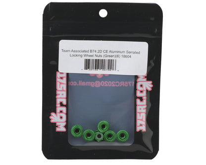 175RC Team Associated RC10B74.2D CE Aluminum Serrated Locking Wheel Nuts