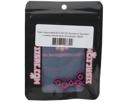 175RC Team Associated RC10B74.2D CE Aluminum Serrated Locking Wheel Nuts