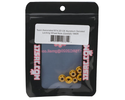 175RC Team Associated RC10B74.2D CE Aluminum Serrated Locking Wheel Nuts