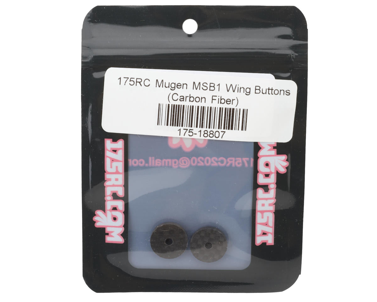 175RC Mugen MSB1 Carbon Fiber Wing Buttons (2)
