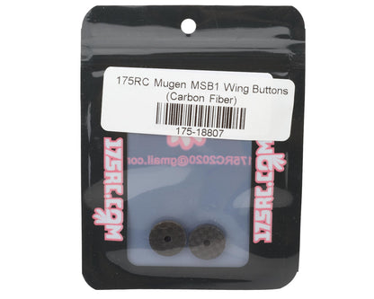 175RC Mugen MSB1 Carbon Fiber Wing Buttons (2)