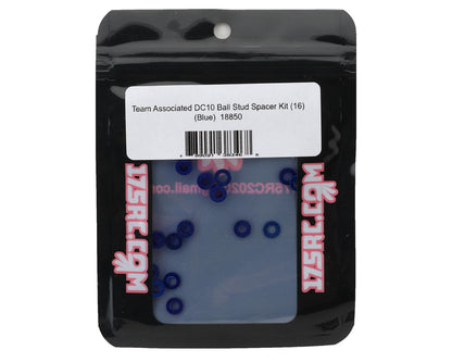 175RC Team Associated DC10 Aluminum Ball Stud Spacers Kit (Blue) (16)