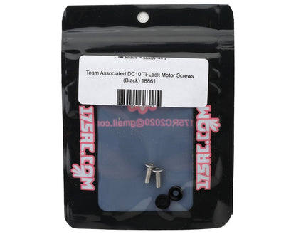 175RC Team Associated DC10 Ti-Look Motor Screws (Black)