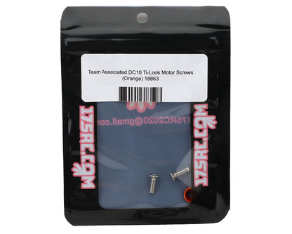 175RC Team Associated DC10 Ti-Look Motor Screws (Orange)