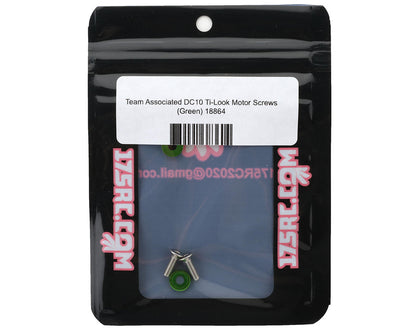 175RC Team Associated DC10 Ti-Look Motor Screws (Green)