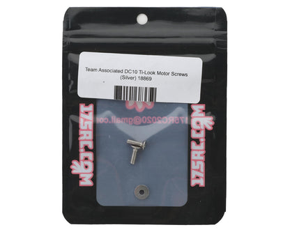 175RC Team Associated DC10 Ti-Look Motor Screws (Silver)