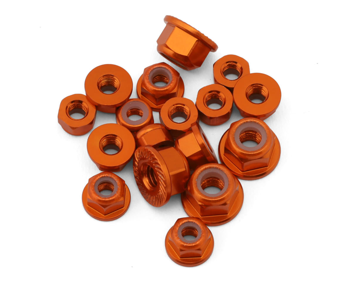 175RC Team Associated RC10B7.1/T7 Aluminum Locknut Kit (Orange) (17)