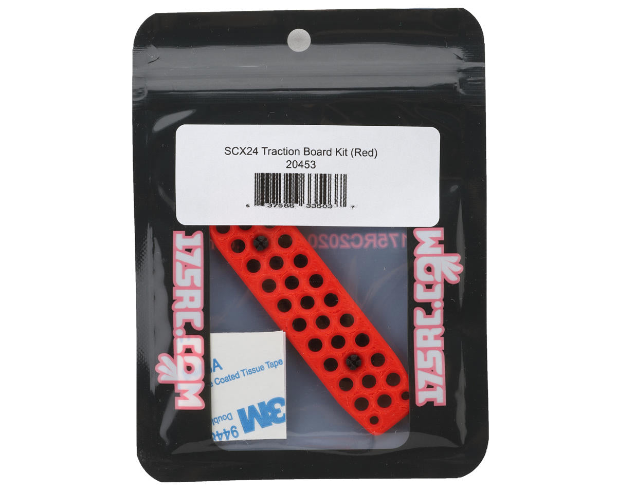 175RC SCX24 Traction Board Kit 1/24 Scale Accessory (Red)