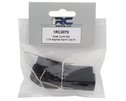 1RC Racing 1/18 Asphalt Sprint Car Nose Cone & Nerf Bar Set