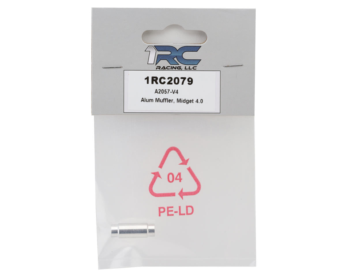 1RC Racing 1/18 Midget 4.0 Aluminum Muffler
