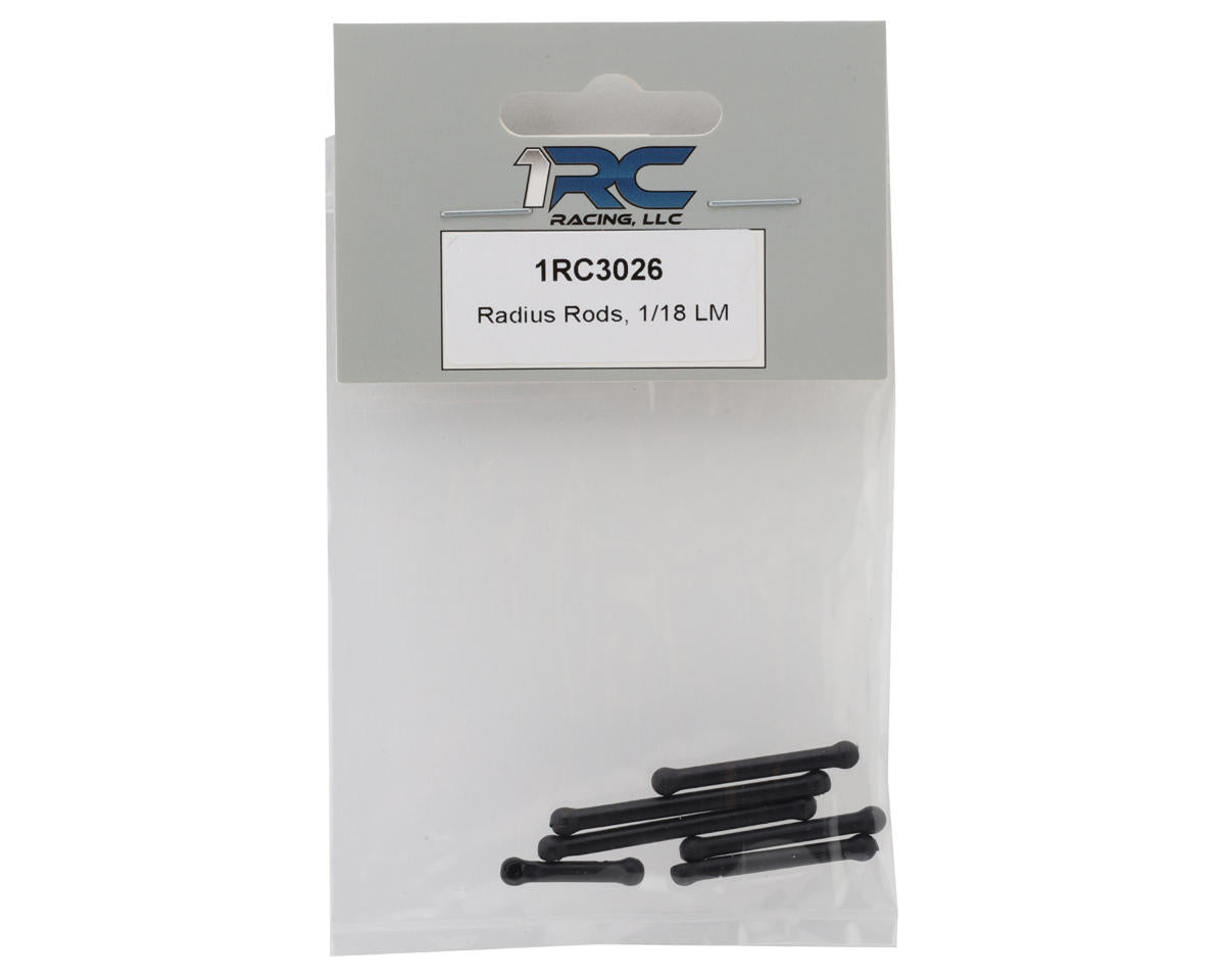 1RC Racing 1/18 Late Model Radius Rod Set (Black)