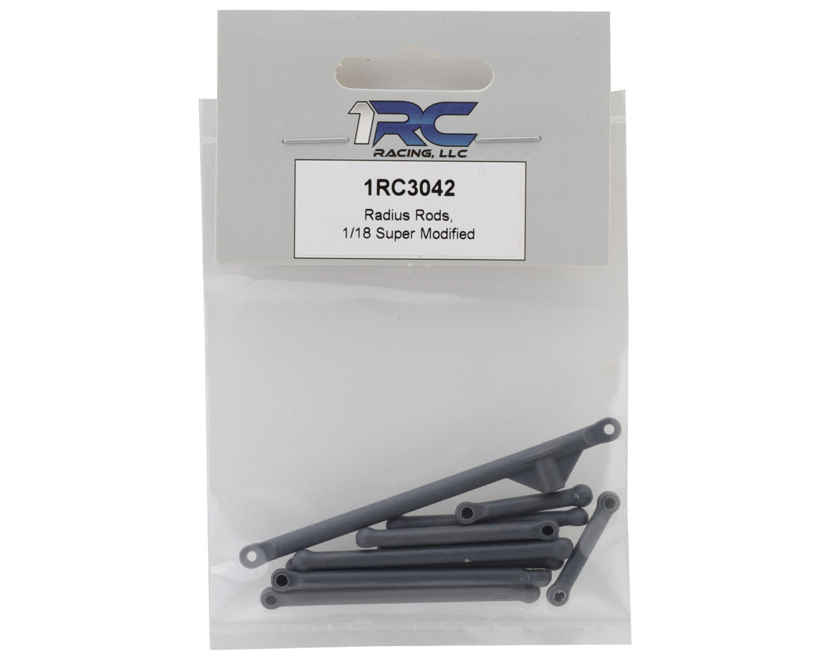 1RC Racing 1/18 Super Modified Radius Rod Set (Grey)