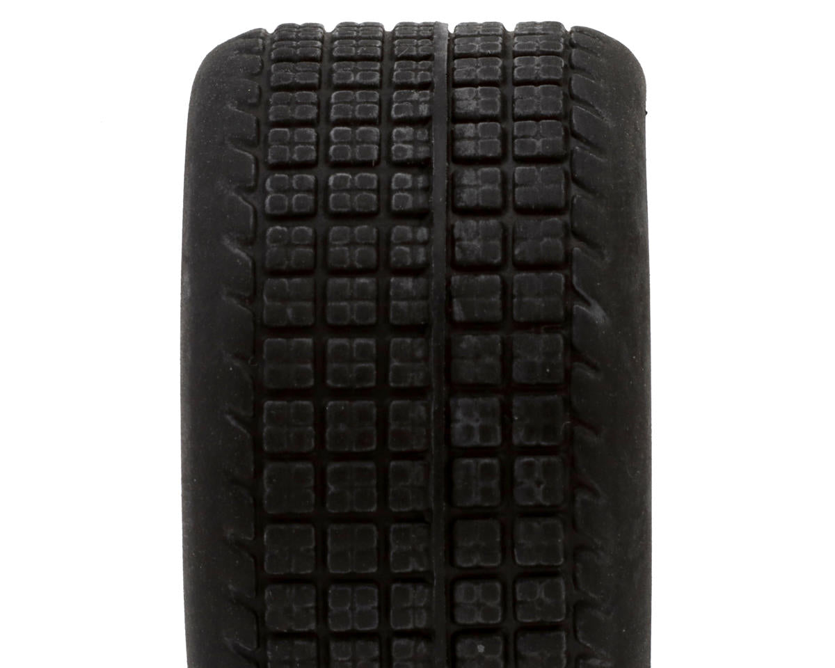 1RC Racing Pre-Mounted 1/18 Midget Hoosier Tires (Black) (4) (F/R) (Soft)
