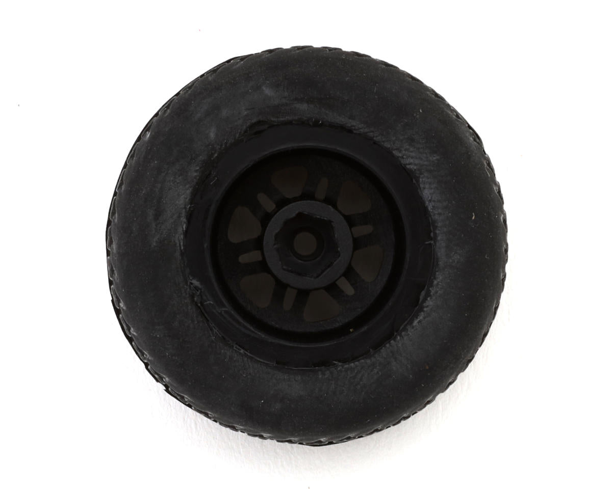 1RC Racing Pre-Mounted 1/18 Midget Hoosier Tires (Black) (4) (F/R) (Soft)