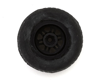 1RC Racing Pre-Mounted 1/18 Midget Hoosier Tires (Black) (4) (F/R) (Soft)