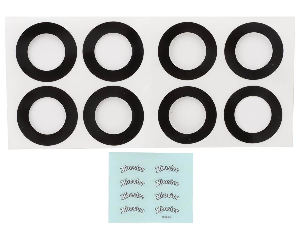 1RC Racing 1/24 Asphalt Late Model Pre-Mounted Tires (Black) (4) (Front & Rear)