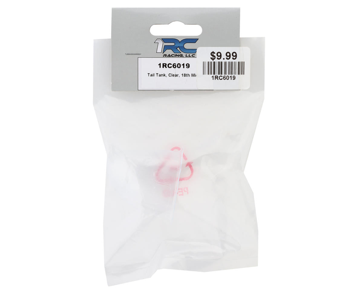 1RC Racing 1/18 Midget Standard Tail Tank (Clear)