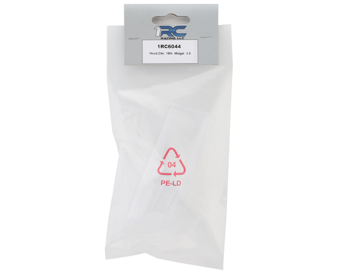 1RC Racing 1/18 Midget 2.0 Hood (Clear)