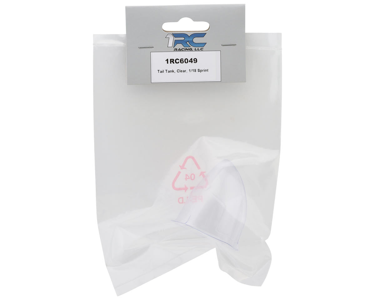 1RC Racing 1/18 Sprint Tail Tank (Clear)