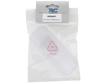 1RC Racing 1/18 Sprint Car Hood (Clear)