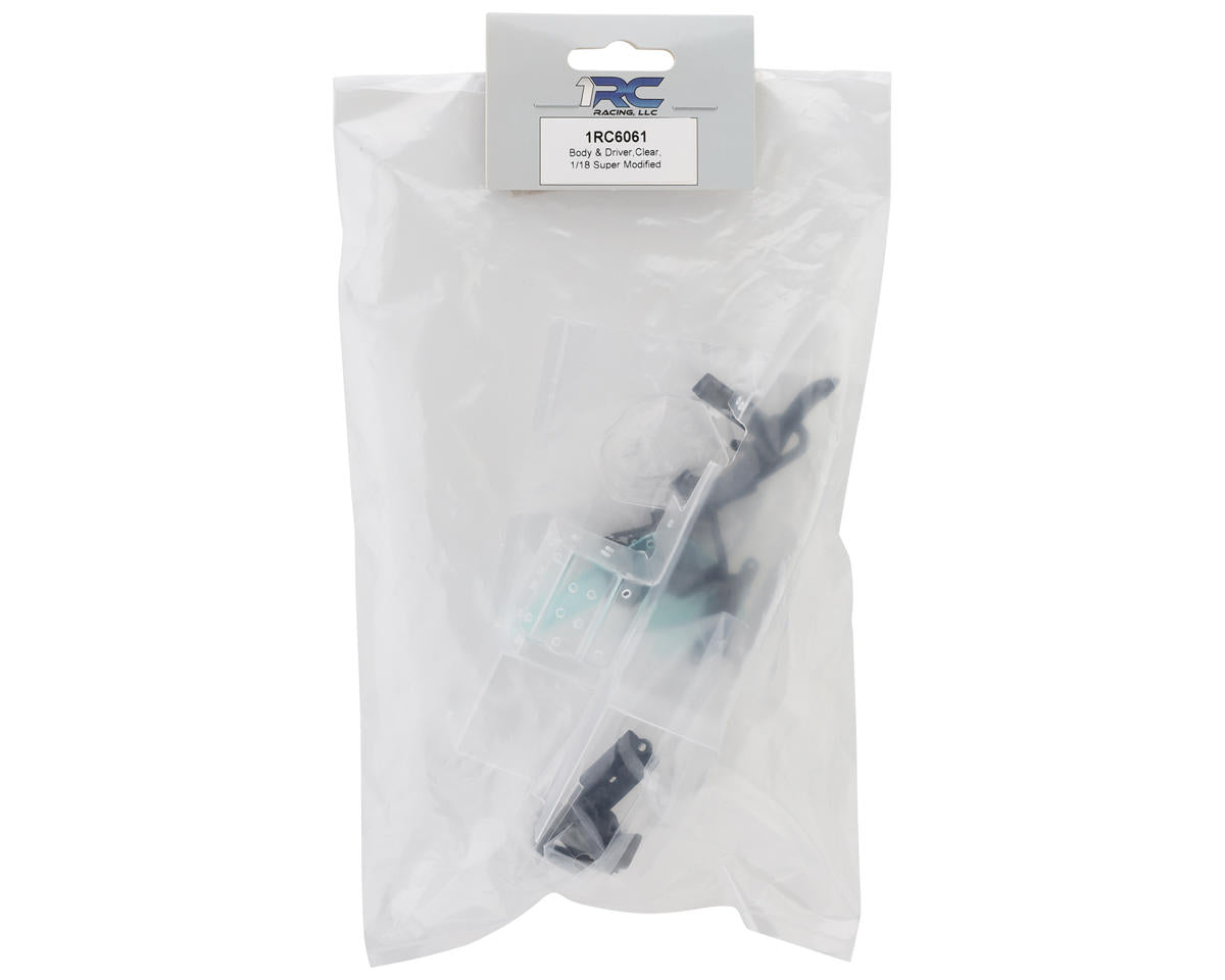 1RC Racing 1/18 Super Modified Body Set (Clear)