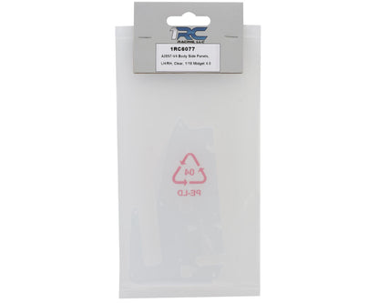 1RC Racing 1/18 Midget 4.0 Body Side Panel Set (Clear)